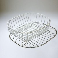 Delfinware Oval Sink Basket - White