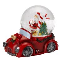 Three Kings Musical Christmas Cars SnowSphere 8cm - Assorted