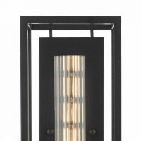 Dar Felipe 1 Light Wall Light Lantern Black Clear