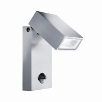 Searchlight Metro LED Outdoor Wall Light with PIR Sensor IP44 - Aluminium