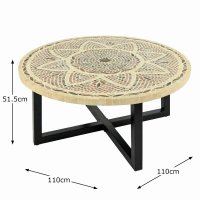 Montpellier 110Cm Coffee Table With 4 Windsor  Chair Set