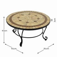 Richmond 91Cm Coffee Table With 4 Windsor Chair Set