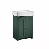 Tavistock Lansdown Sherwood Green 550mm Freestanding Unit & 1 Tap Hole Basin