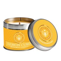 Lemon Curd Beeswax Wood Wick Candle in a Tin