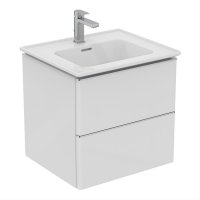 Ideal Standard Strada II 500mm 2 Drawer Wall Hung White Gloss Vanity Unit