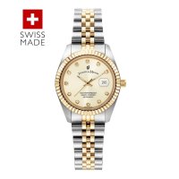 Jacques du Manoir | Swiss-made Ladies Inspiration Gold Plated Bracelet Watch