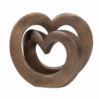 Love Hearts Small - Cold Cast Bronze Ornament - Frith Sculpture Adrian Tinsley AT052