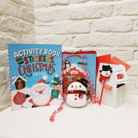 Christmas Kids Snowman Plush, Pen & Activity Book Gift Set