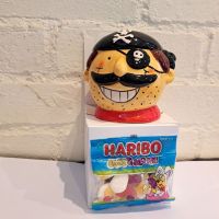 Kids Pirate Money Box & Haribo Sweets Gift Set