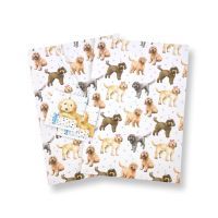 Cockapoo Dog New Wrapping Paper Sheets & Tags - Arty Penguin