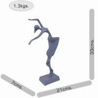 NATALIA DANCER Elur Iron Figurine 33cm Grey Shimmer