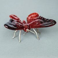 Tilner Art Brushed Red Butterfly Small - 13.5cm