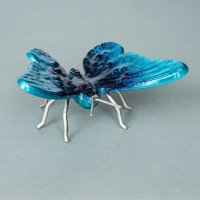 Tilnar Art Brushed Aqua Butterfly Small - 13.5cm