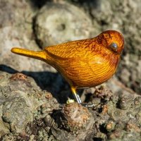 Tilnar Art Brushed Gold Bird - 12.5 cm