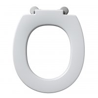 Armitage shanks Contour 21 Toilet seat only top fixing hinges and retaining buffers - White