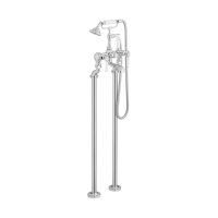 Booth & Co. Axbridge Lever Floor Standing Bath Shower Mixer - Chrome