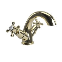 Burlington Claremont Quarter Turn Monobloc Basin Mixer - Gold