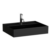 Kartell by Laufen 600mm SaphirKeramik Basin - Matt Black