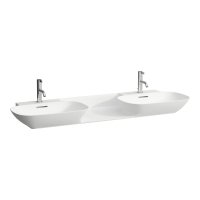 Laufen Ino Matt White 1420 x 450mm Double Basin