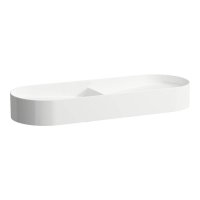 Laufen Sonar 1000mm Double Countertop Basin - Matt White