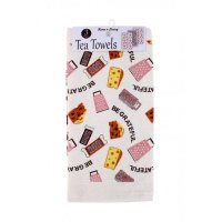 Home & Living 3 Pack Velour Printed Tea Towels - Assorted