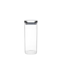 Jomafe Store&Care Square Glass Jar with Inox Lid - 1900ml