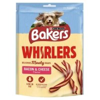 Bakers Dog Whirlers Bacon and Cheese Treats -130g