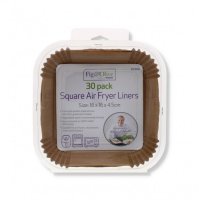 Fig & Olive Square Air Fryer Liners 16 x 16 x 4.5cm (Pack of 30)