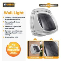 My Garden 2pk Solar Powered Wall Light