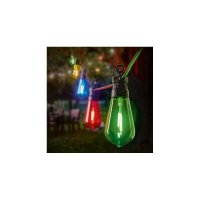 Premier Decorations 10 Outdoor Connectable Festoon Party Lights T50 Bulbs - Multicoloured