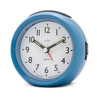 Acctim Grace Non Ticking Alarm Clock French Blue