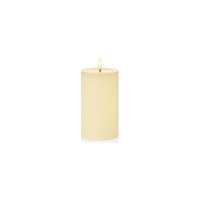 Premier Decorations FlickaBright Candle with Melted Pool 7.5 x 12.5cm - Cream