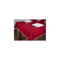 Premier Decorations Red with Pom Pom Edge Tablecloth 2 x 1.3M