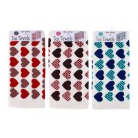 Home n Living 3 Pack Velour Printed Tea Towels - Assorted