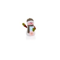 Premier Decorations 23cm Battery Operated Snowman with Hat & Scarf - Assorted