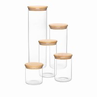 Jomafe Store&Care Round Glass Jar With Bamboo Lid - 500ml