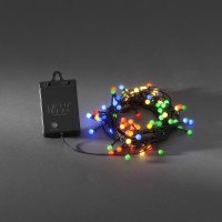 Konstsmide Battery Operated Set of 80 LED Cherry Lights - Multicoloured