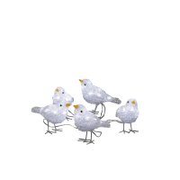 Konstsmide Acrylic LED Birds (Set of 5)