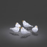 Konstsmide Acrylic LED Birds (Set of 5)