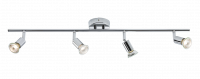 Knightsbridge 230V GU10 Quad Bar Spotlight - Chrome (NSPGU4C)