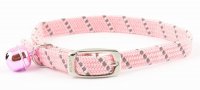Ancol Softweave Elastic Pink Cat Collar