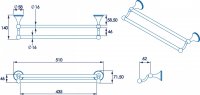 Croydex Westminster Double Towel Rail