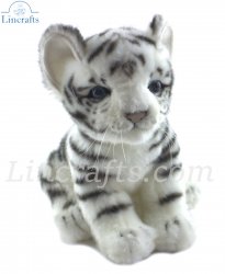 Soft Toy White Tiger Cub by Hansa (17cm) 7287