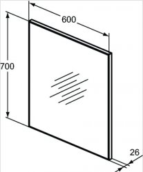 Ideal Standard 60cm Framed Mirror