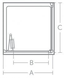 Ideal Standard Connect 2 800mm Bifold Shower Door