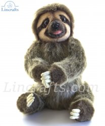 Soft Toy Sloth, Fully Jointed  by Hansa (22cm) 8090