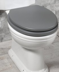 Silverdale Wooden Soft Close Toilet Seat - French Grey