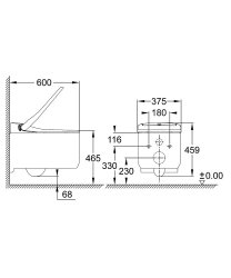 Grohe Sensia Arena Wall Hung Shower Toilet