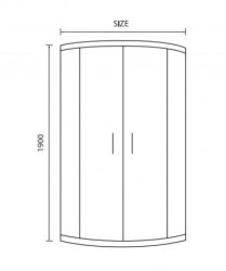 Spring 800mm Double Door Quadrant Shower Enclosure