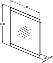 Ideal Standard 60cm Mirror With Sensor Light & Anti-Steam